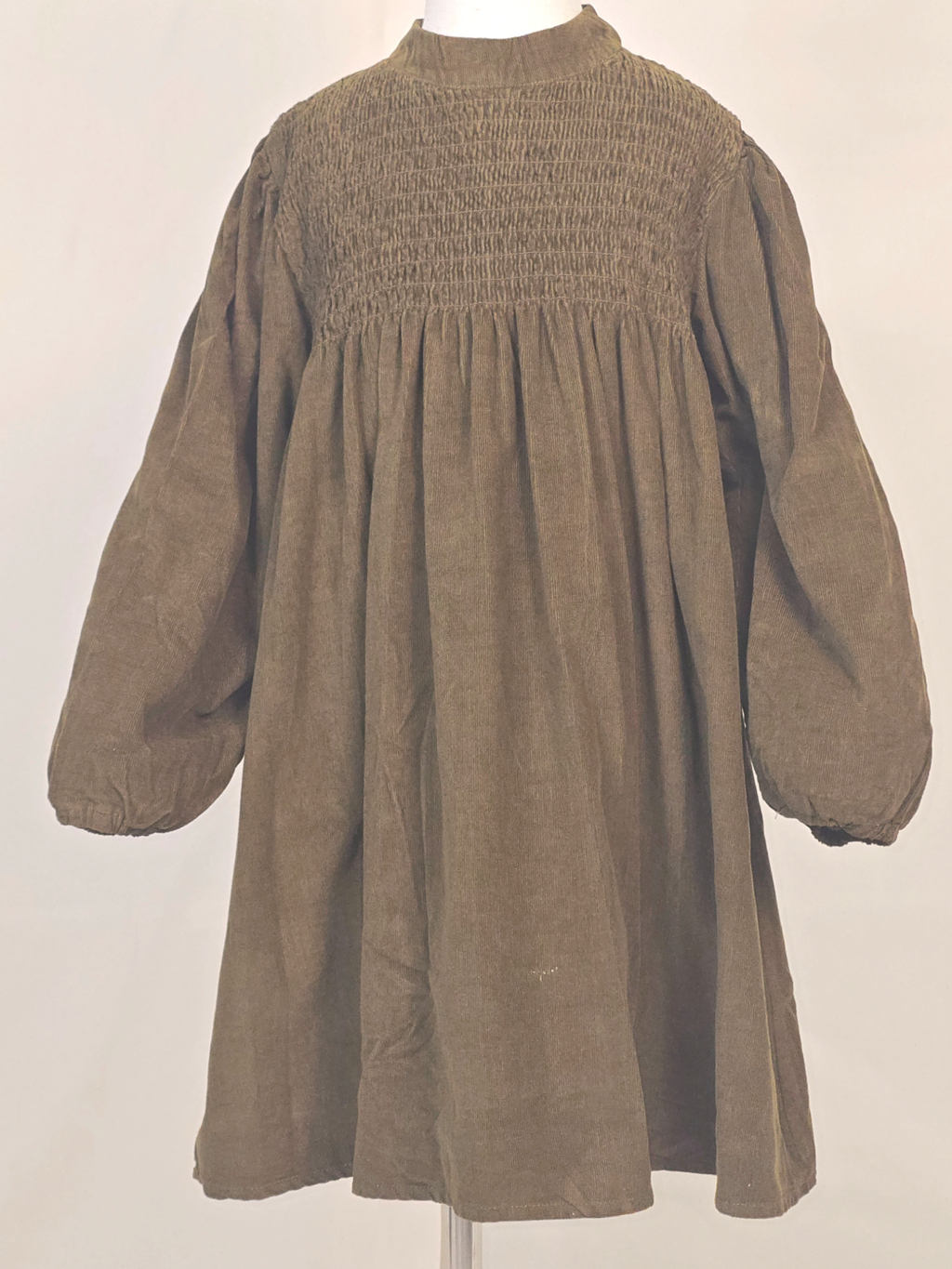 Girls Vintage Long-Sleeve Dress