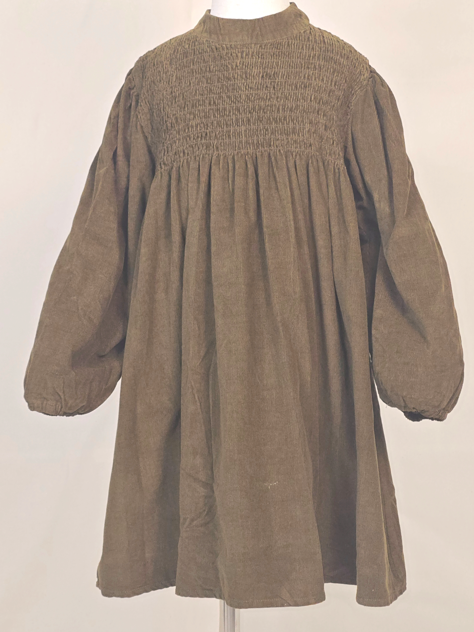 Girls Vintage Long-Sleeve Dress