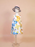 Girls Sleeveless Artistic Print Dress
