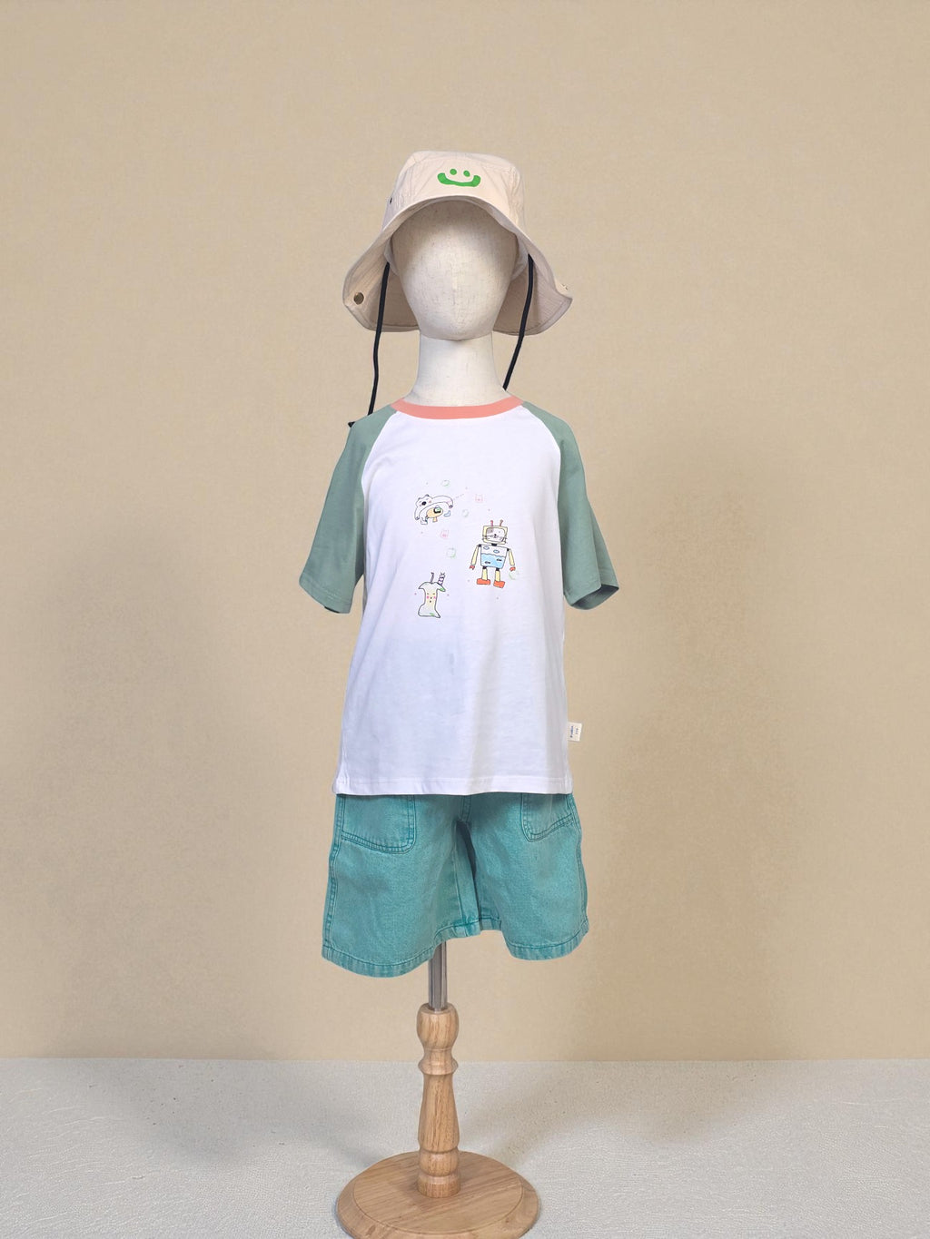 Unisex Aqua Blue Shorts - Soft Denim Look