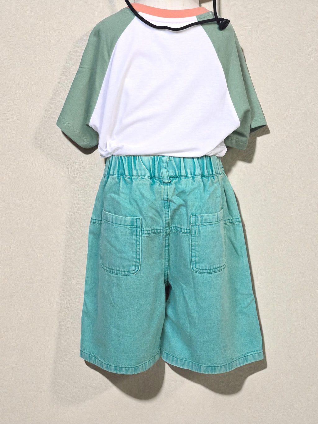 Unisex Aqua Blue Shorts - Soft Denim Look