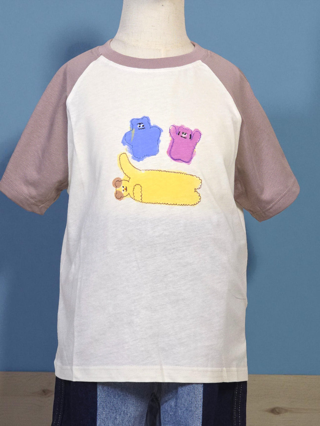 Colour-Block Bear Tee