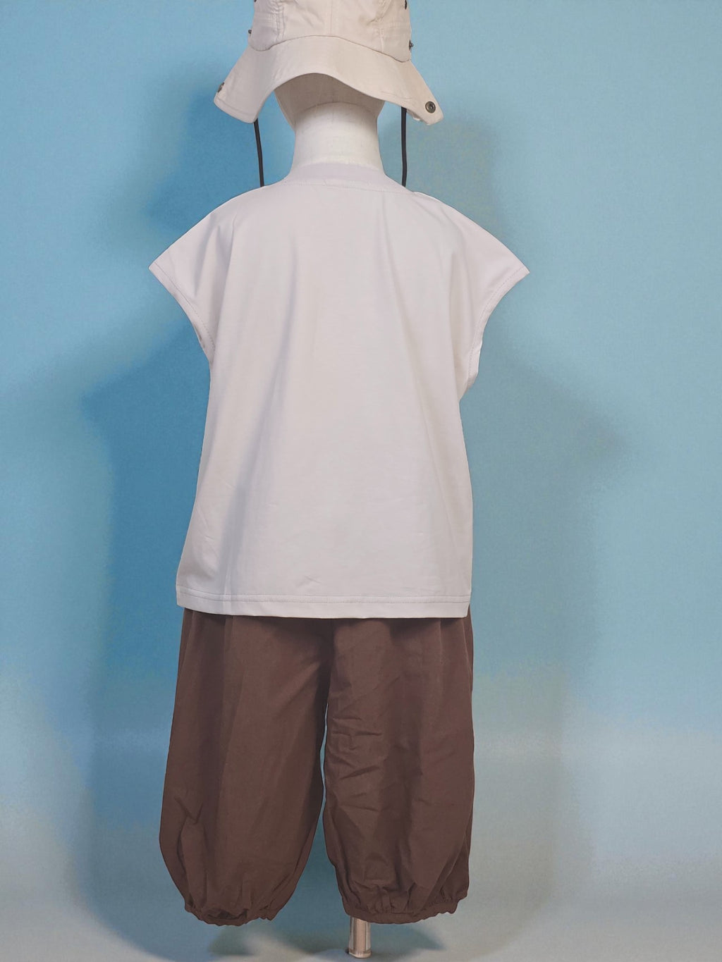 Adventure Tee & Brown Balloon Trousers Set