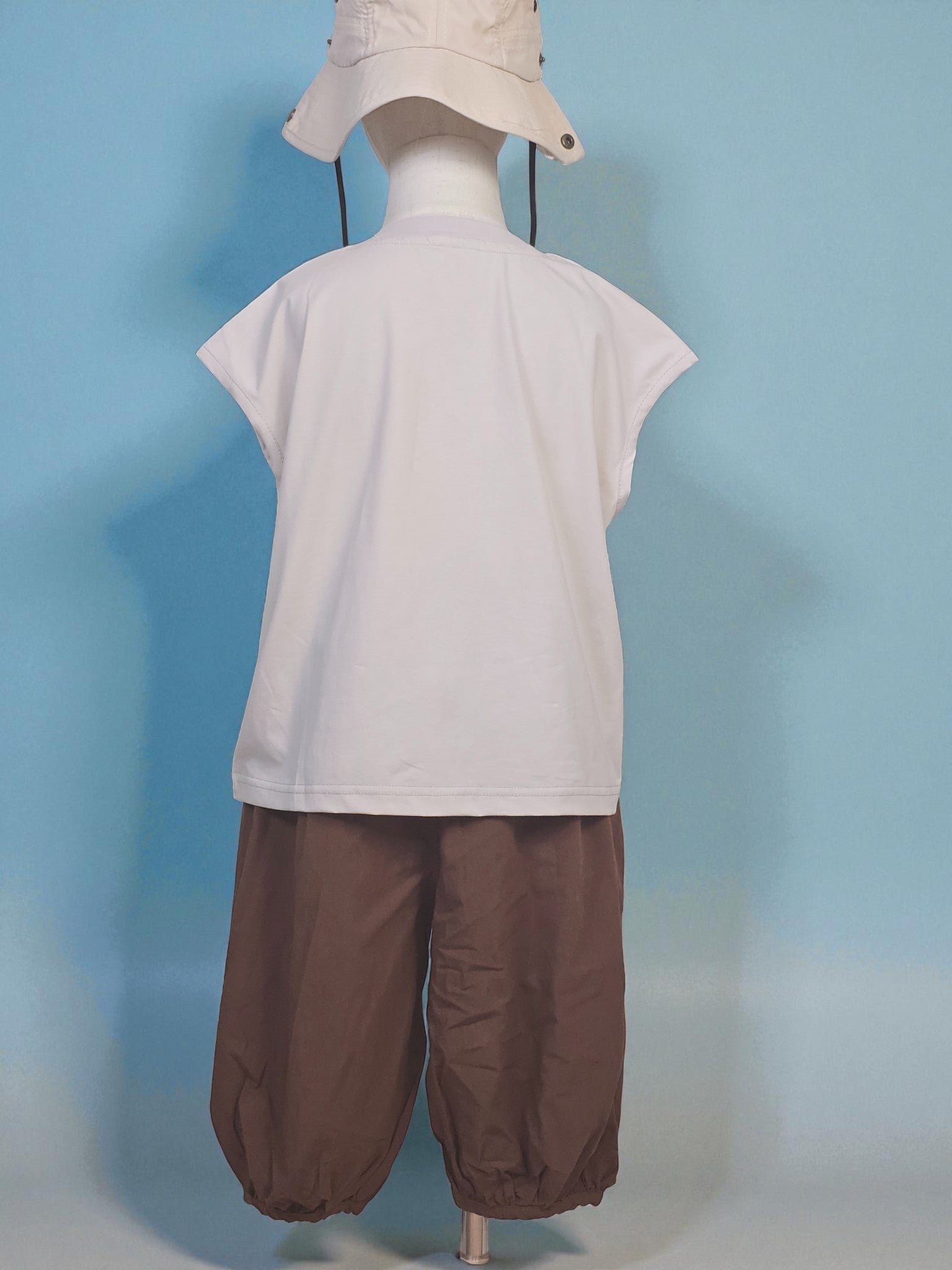 Adventure Tee & Brown Balloon Trousers Set