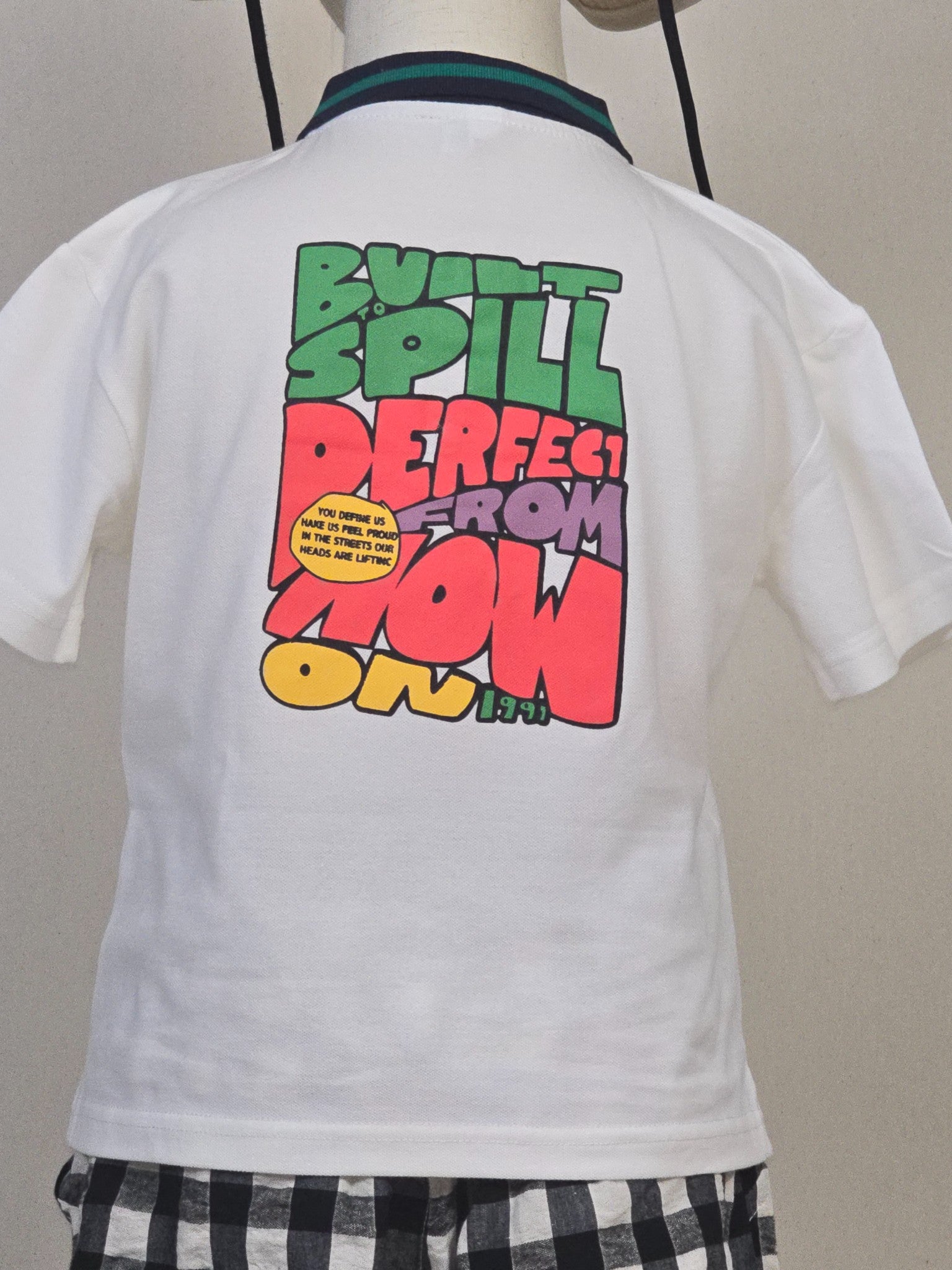 Retro Graphic Kids Polo Shirt