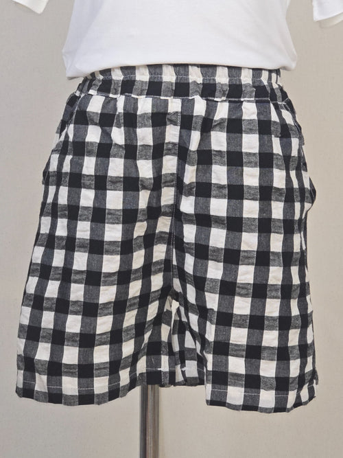 Black & White Check Shorts