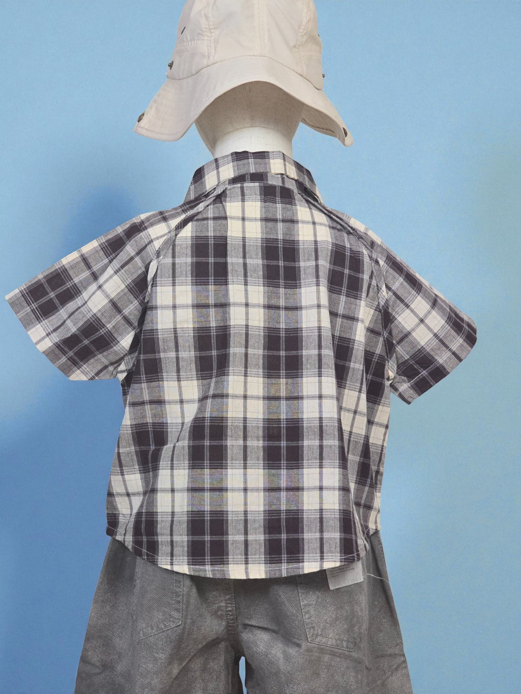 Plaid Short Sleeve Button Shirt