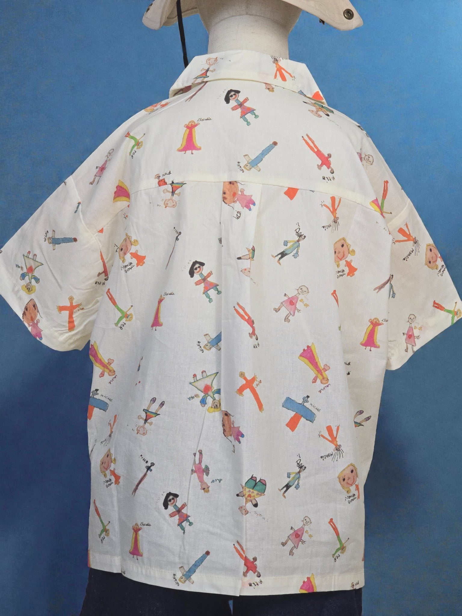 Sketch Art Button-Up Shirt