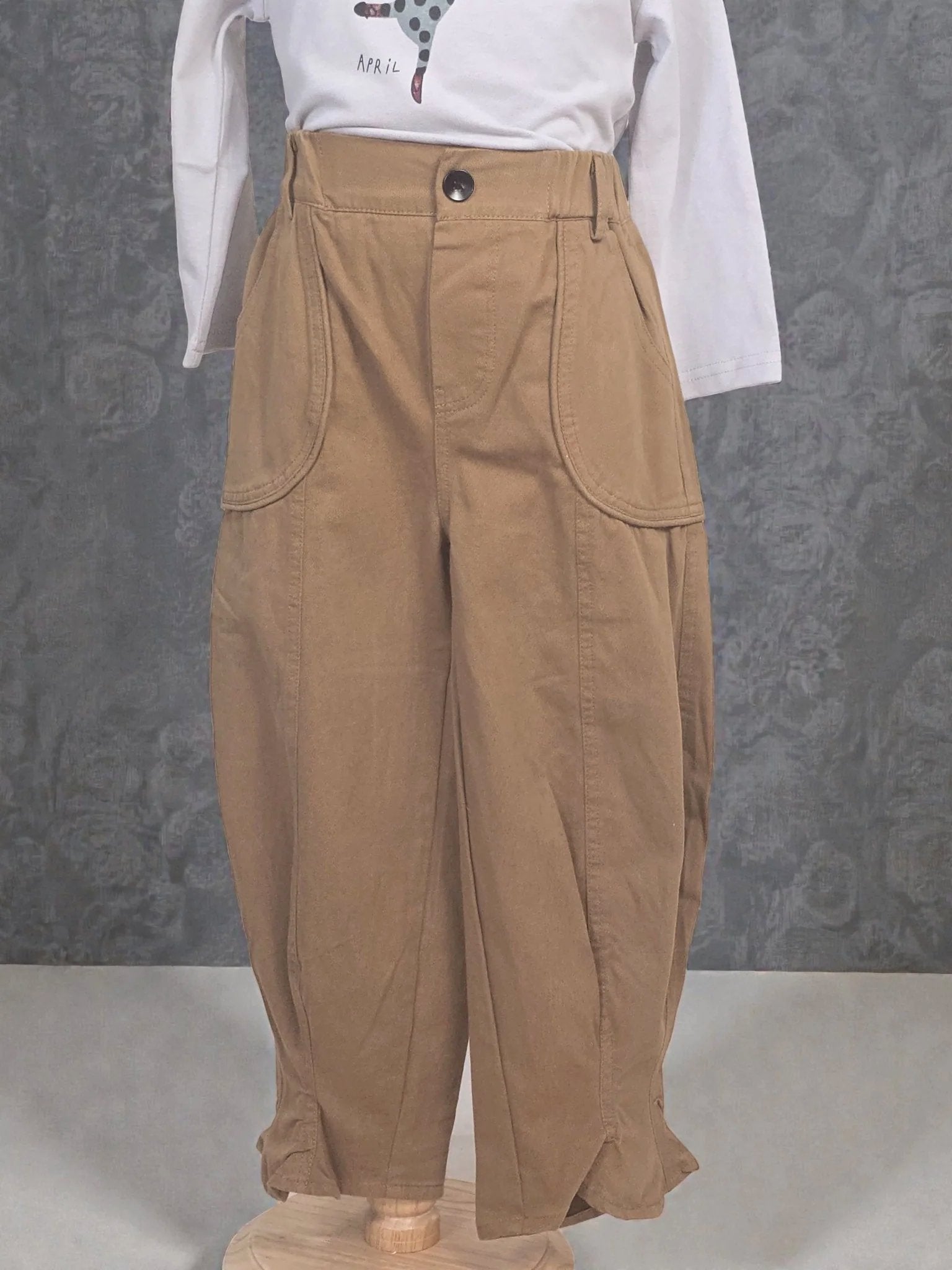 Wide-Leg Utility Pants