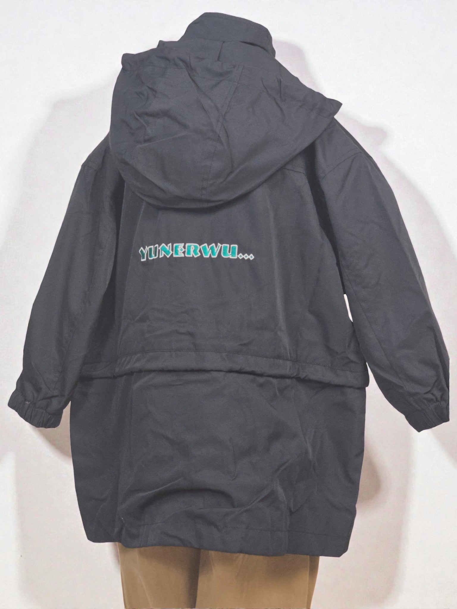 Black Oversized Hooded Parka Jacket