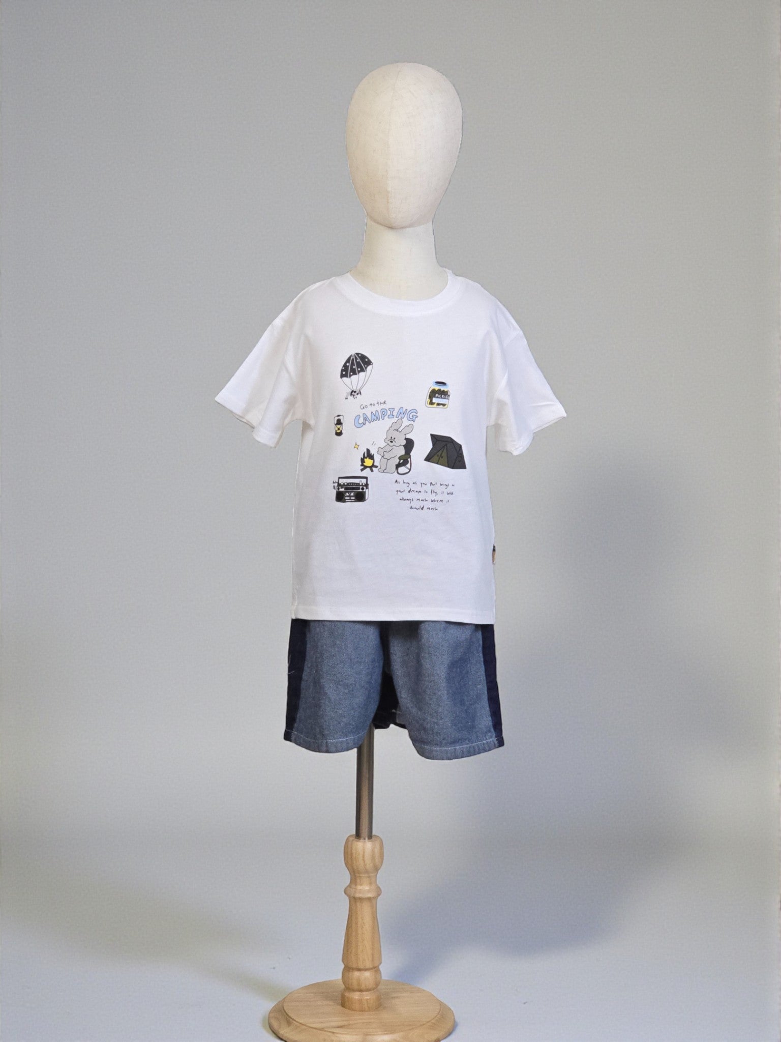 Kids Camping Adventure Graphic Tee