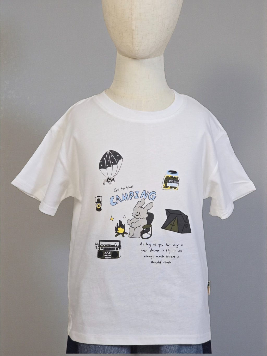 Kids Camping Adventure Graphic Tee