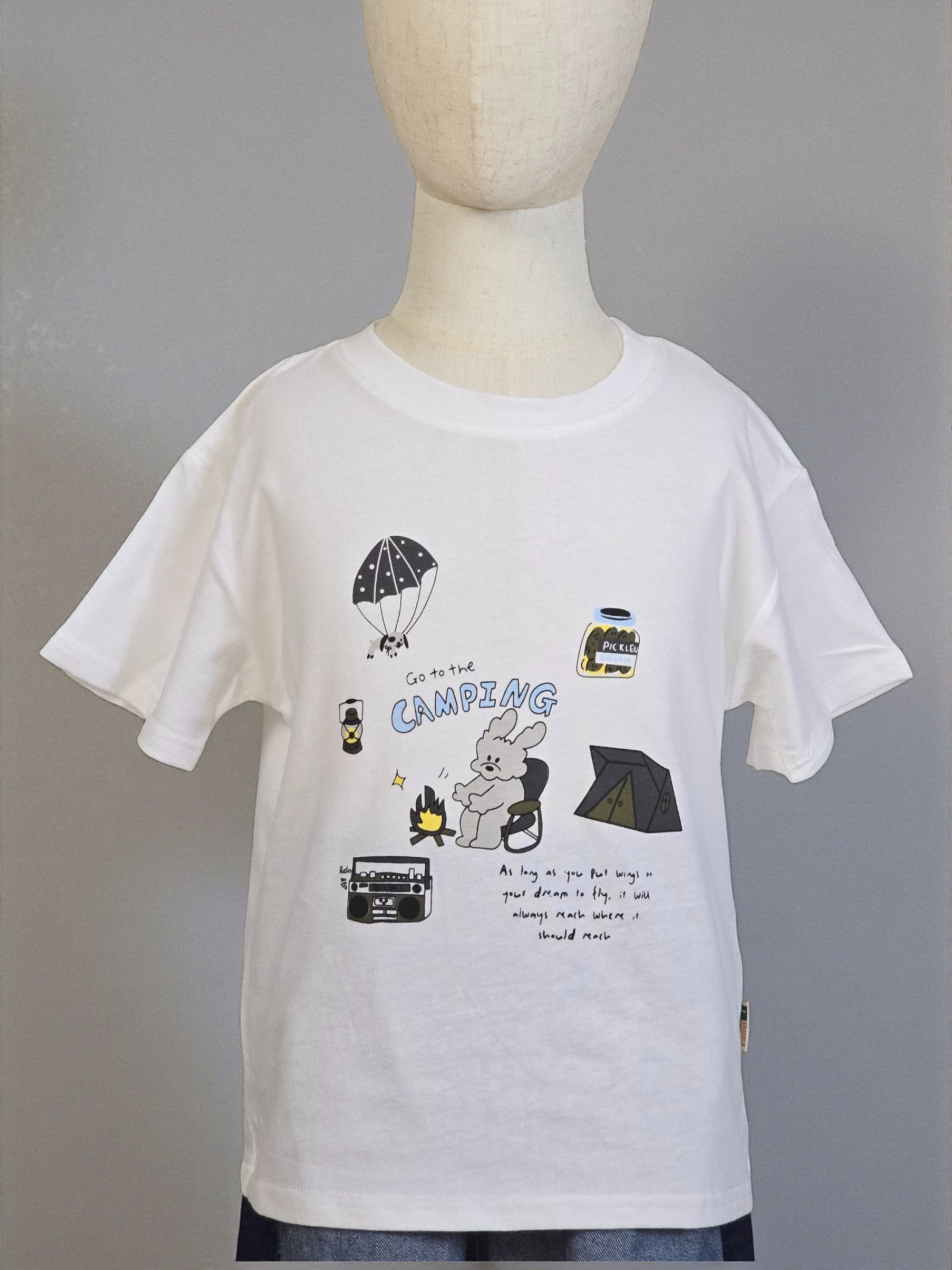 Kids Camping Adventure Graphic Tee