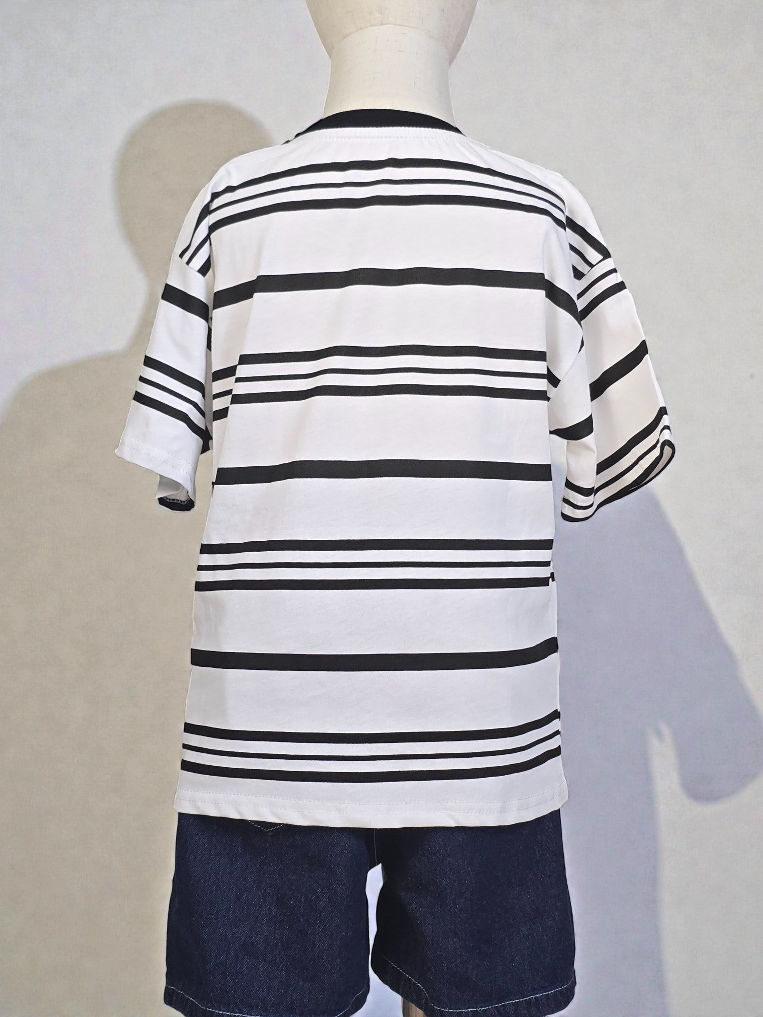black stripe kids boys t shirt cheap