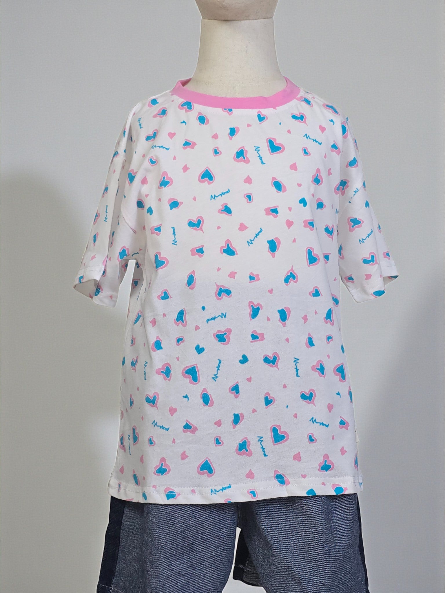 Pastel Heart Scatter Tee
