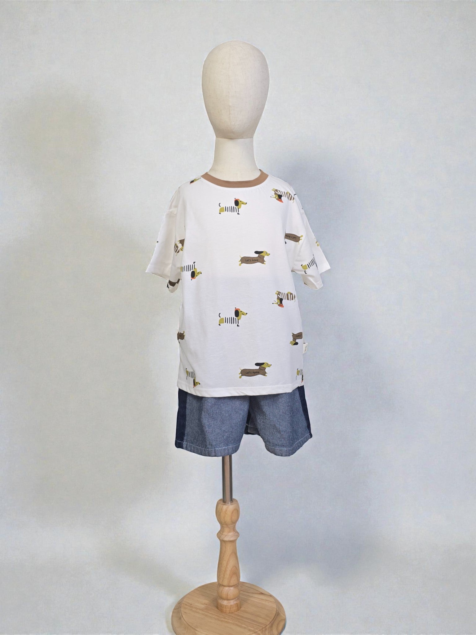 Playful Dachshund Print Tee