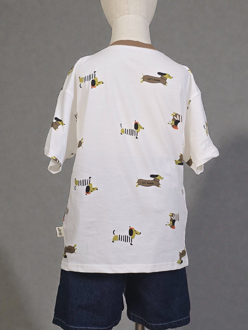 Playful Dachshund Print Tee