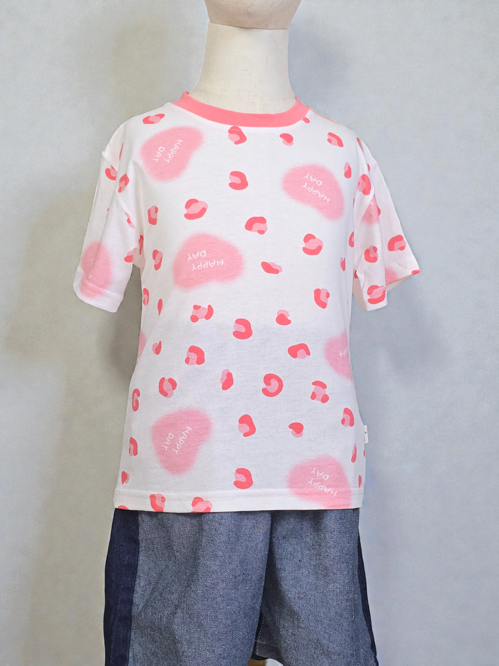 Pink Heart Scatter Tee