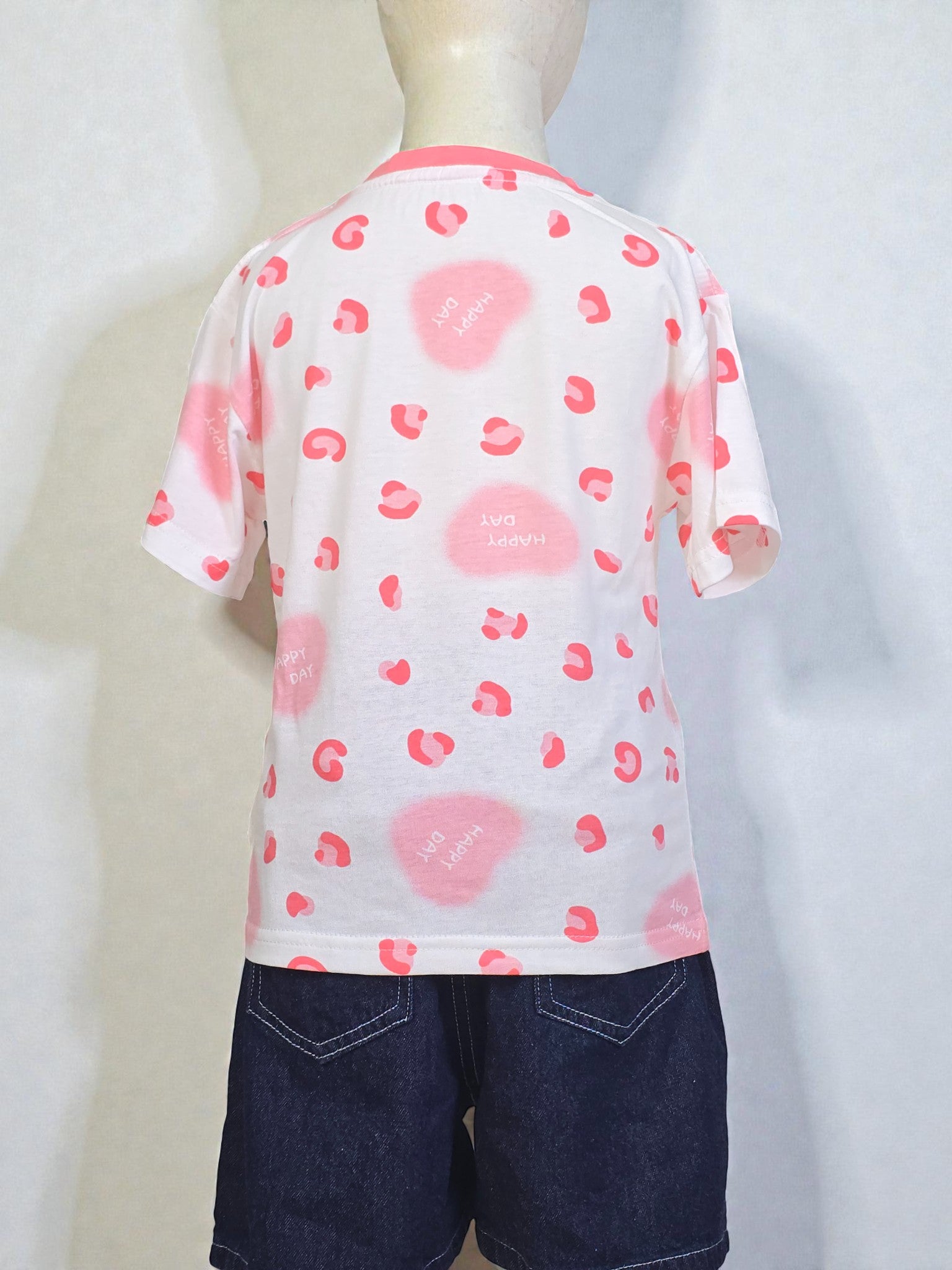 Pink Heart Scatter Tee