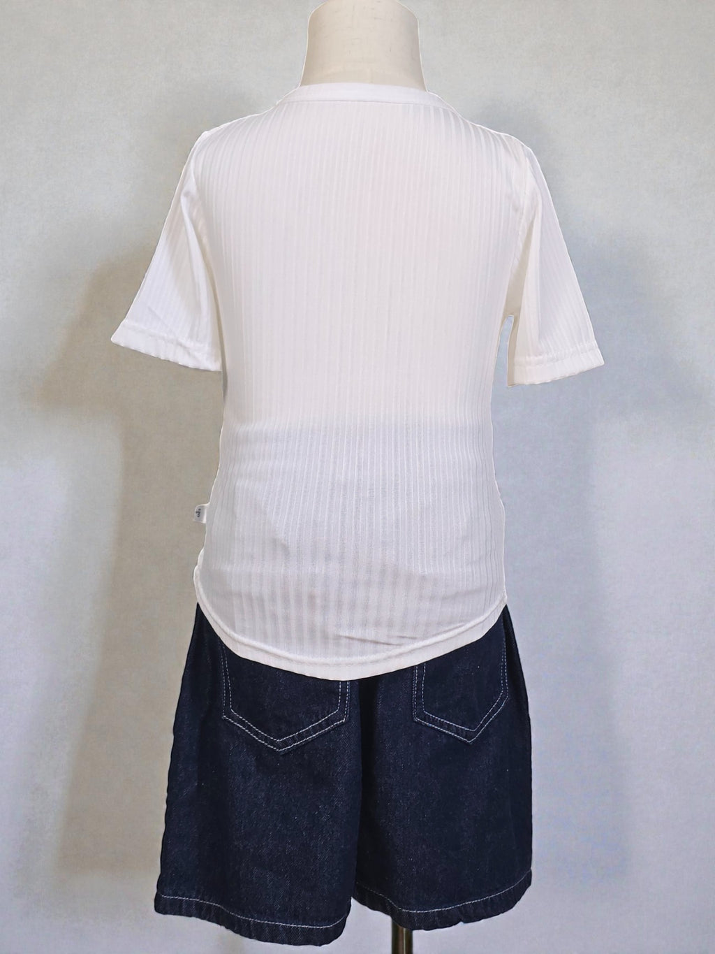 Ribbed Cartoon Girl Tee