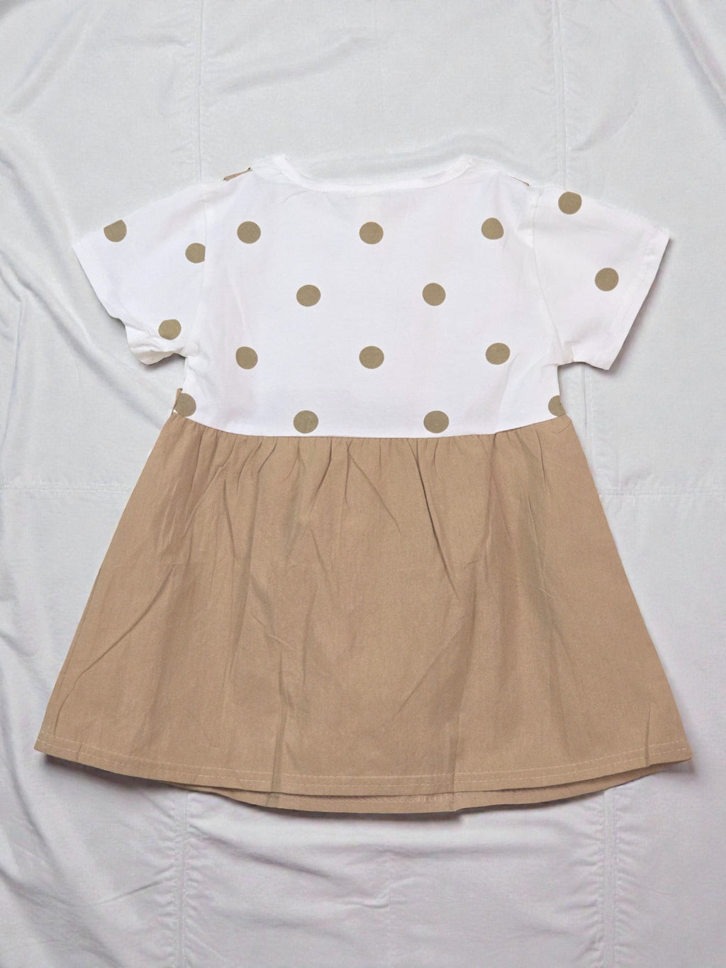 beige 4 kids girls dress flowerse cute summer party love hearts one piece bow tie