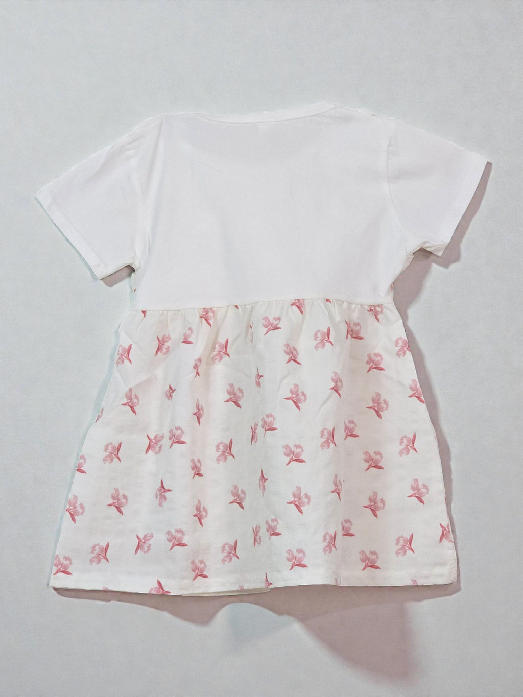 Soft Pink Tee Smock Mini Dress