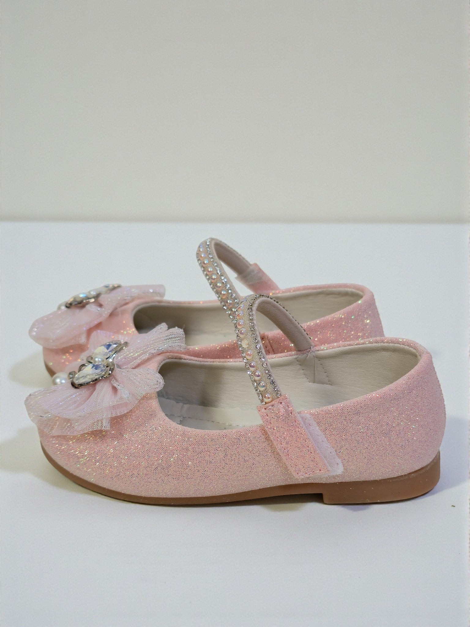 Girls Sparkle Bow Shoes