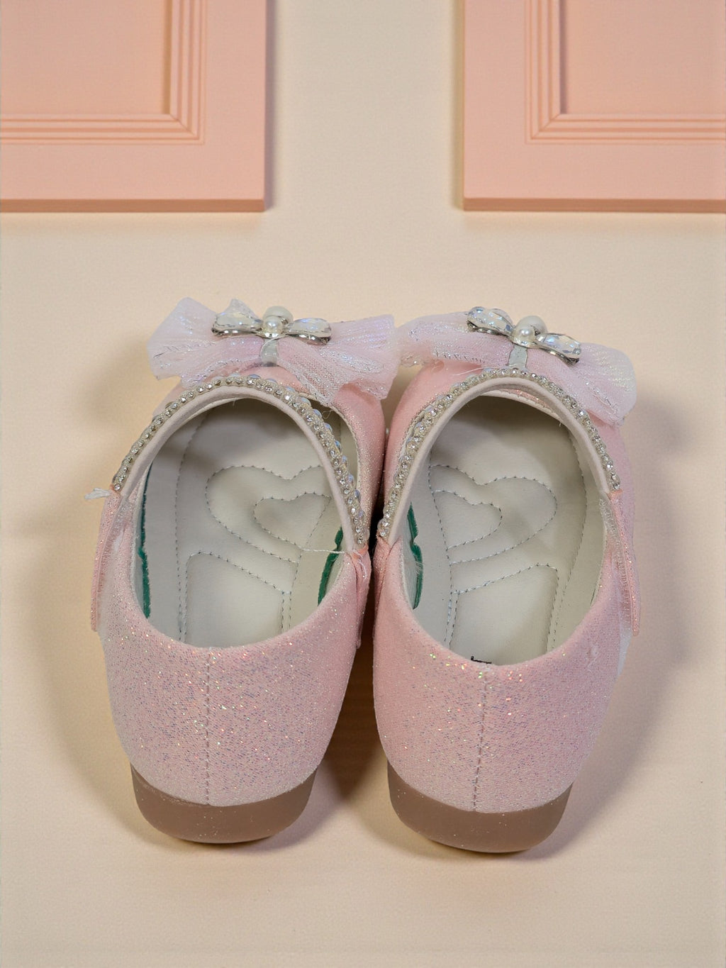 Girls Sparkle Bow Shoes
