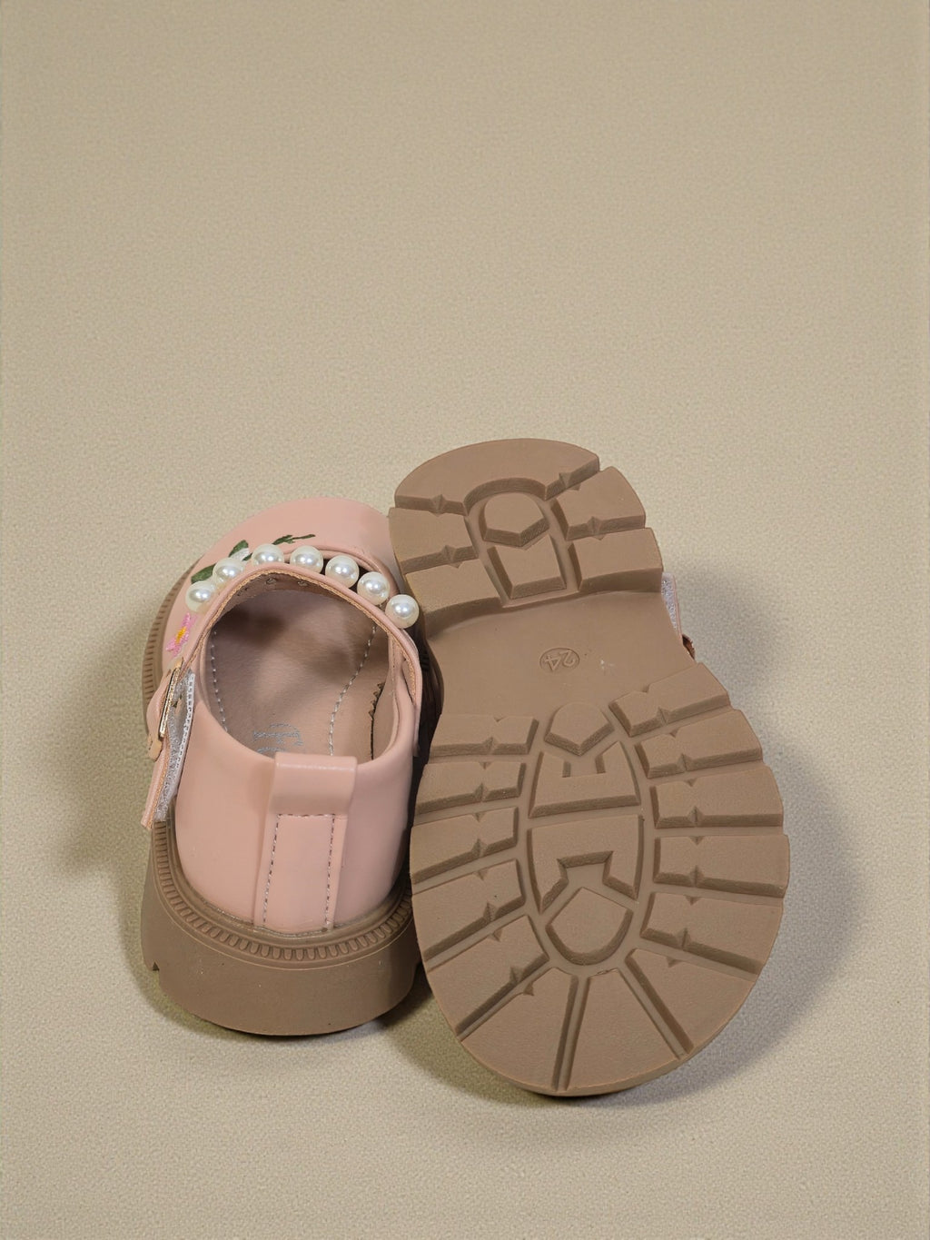 Girls Floral Pearl Mary Jane Shoes