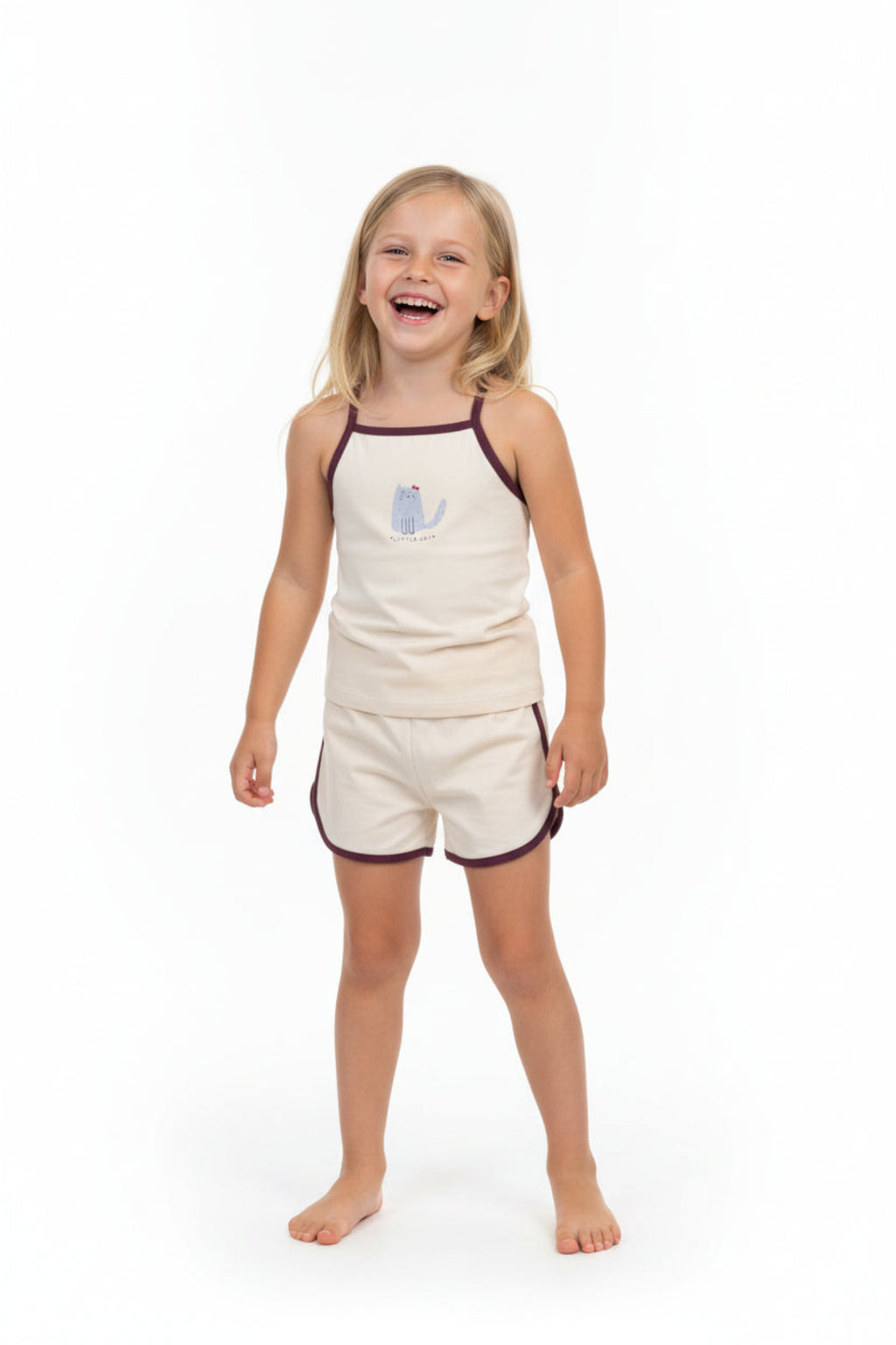Little Cat Tank & Shorts Set