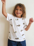 Playful Dachshund Print Tee