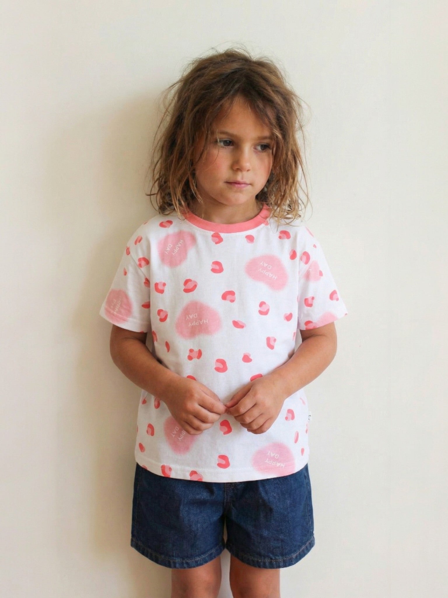 Pink Heart Scatter Tee